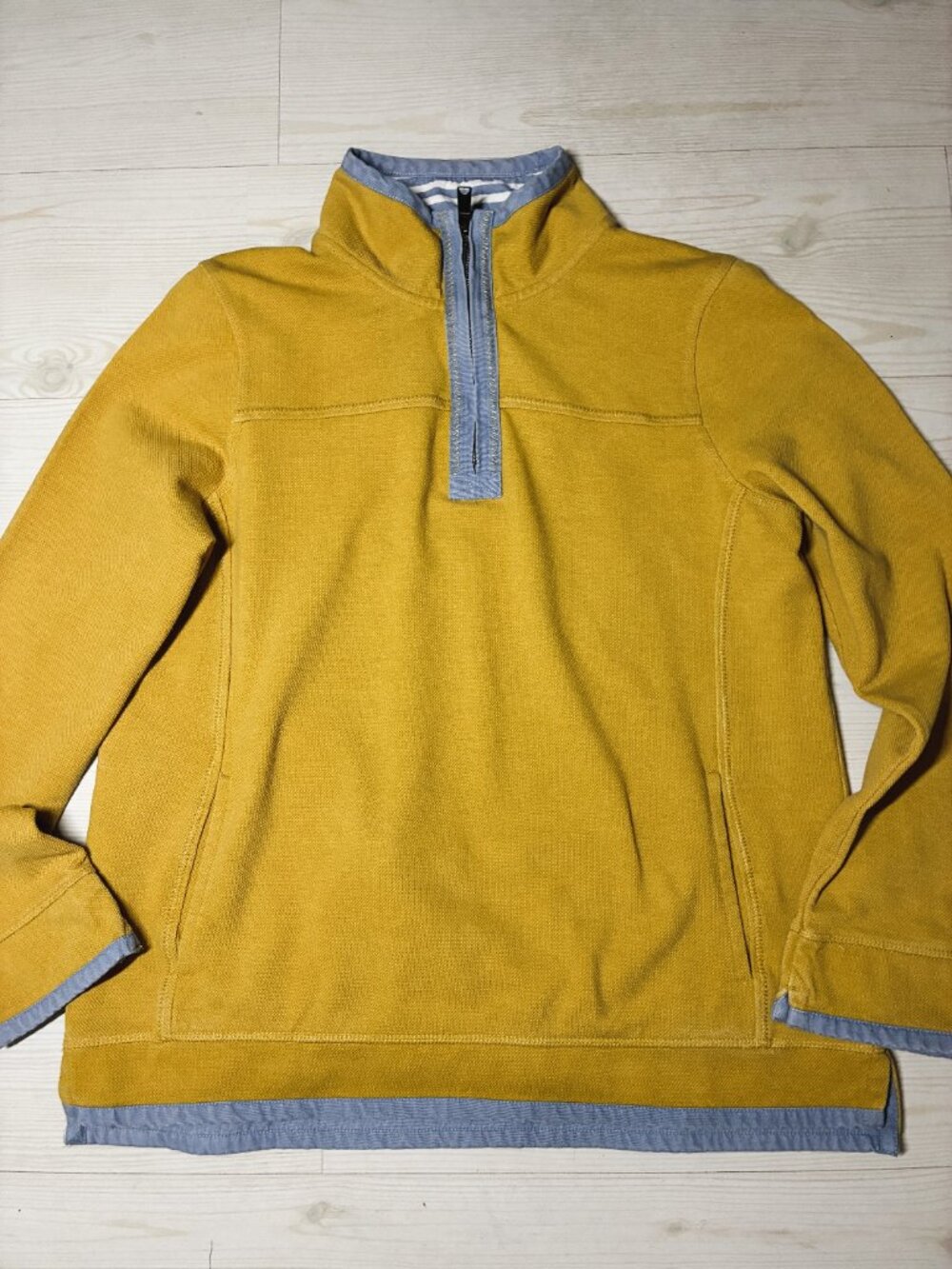 Fat Face The Airlie Women's 1/4 Zip Pullover Sweatshirt Yellow Size US 12 - Picture 2 of 7